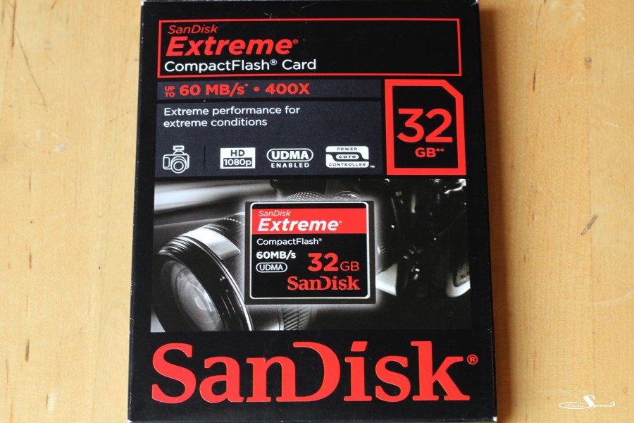 SanDisk Extreme CompactFlash Card, 60 MB/s, 32 GB