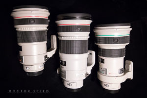 Canon EF 300mm 1:28L IS II USM, Canon EF 400mm 1:4,0 DO IS II USM, Canon EF 200mm 1:2,0L IS USM