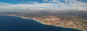 Anflug des Los Cabos International Airport