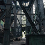 Der Eingang zum Kesselhaus der Phrix Papierfabrik in Hattersheim, Stadtteil Okriftel