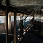 Große Kessel in der Phrix Papierfabrik in Hattersheim, Stadtteil Okriftel
