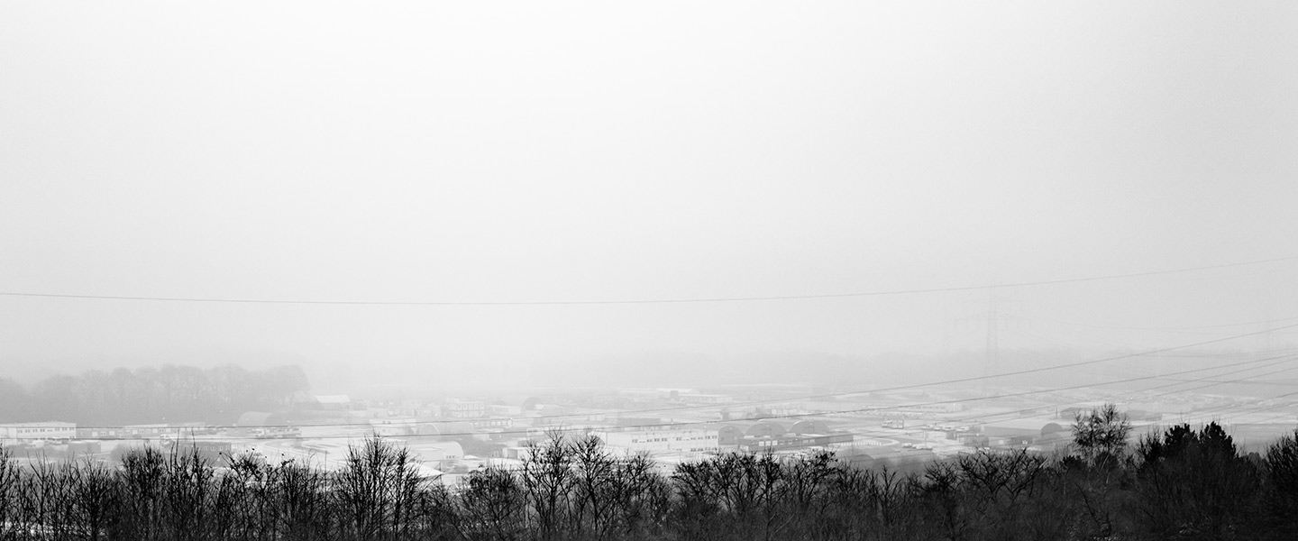 Blick auf einen Werkshof