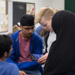 Die Schüler des Workshops unterstützten sich untereinander wo sie konnten.