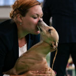 Heli Poikonen mit ihrer Weltjugendsiegerin 2018 - Besties Cookie Dough - ber der World Dog Show 2018 in Amsterdam