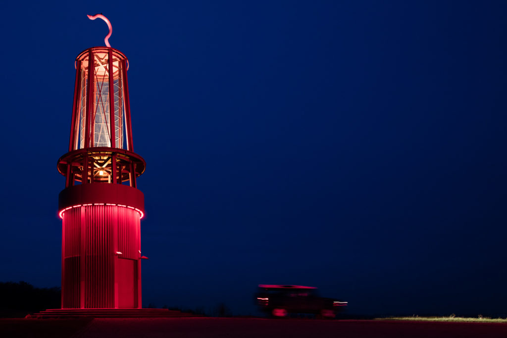 Das Geleucht von Otto Piene - Unser Road Trip #landmarks2015 mit dem Land Rover Defender auf den Halden des Ruhrgebiets. 