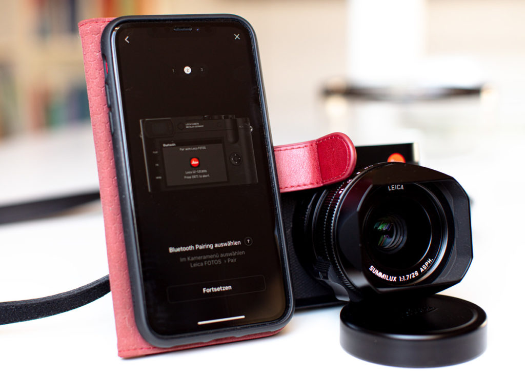 Die Leica Q2 verbindet sich ruckelfrei mit der App auf meinem iPhone XR.